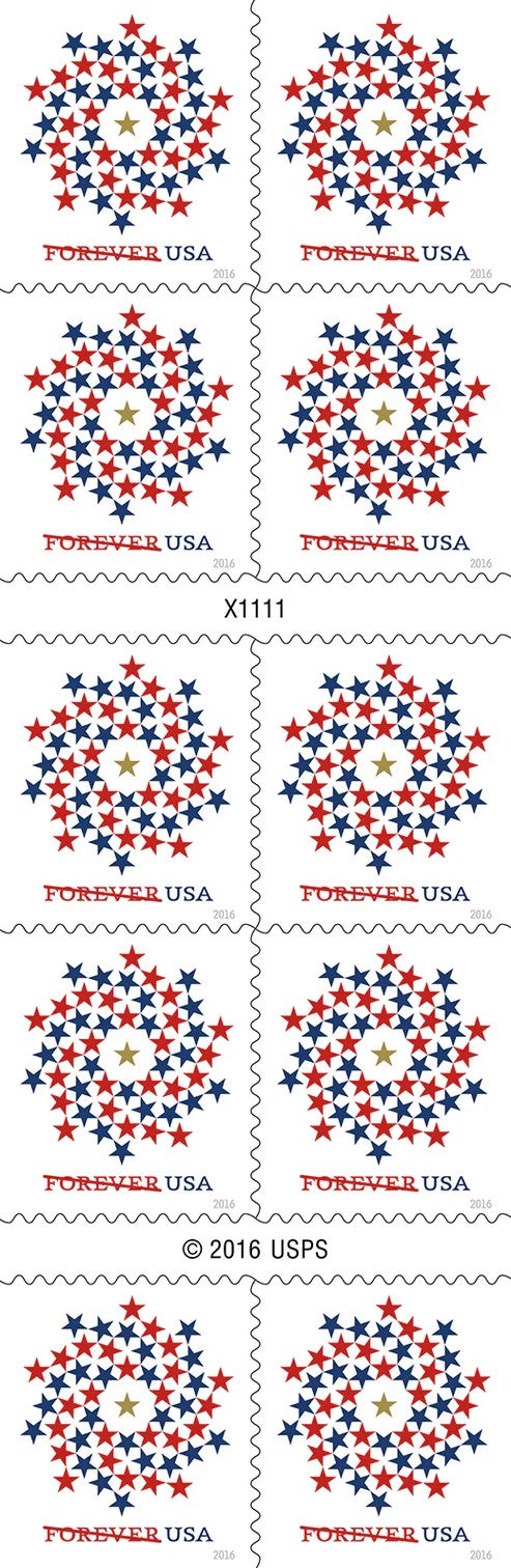 Patriotic Spiral Stamps