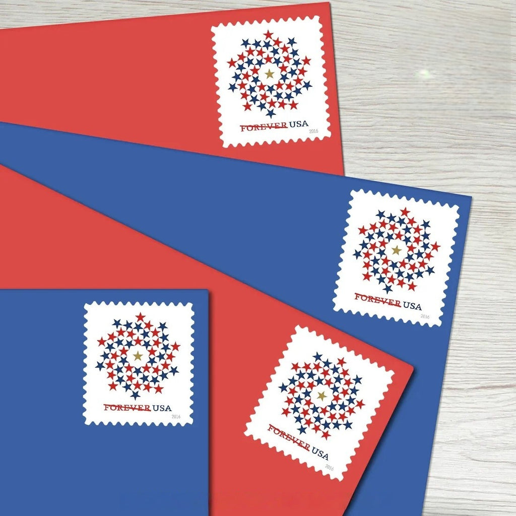 Patriotic Spiral Stamps