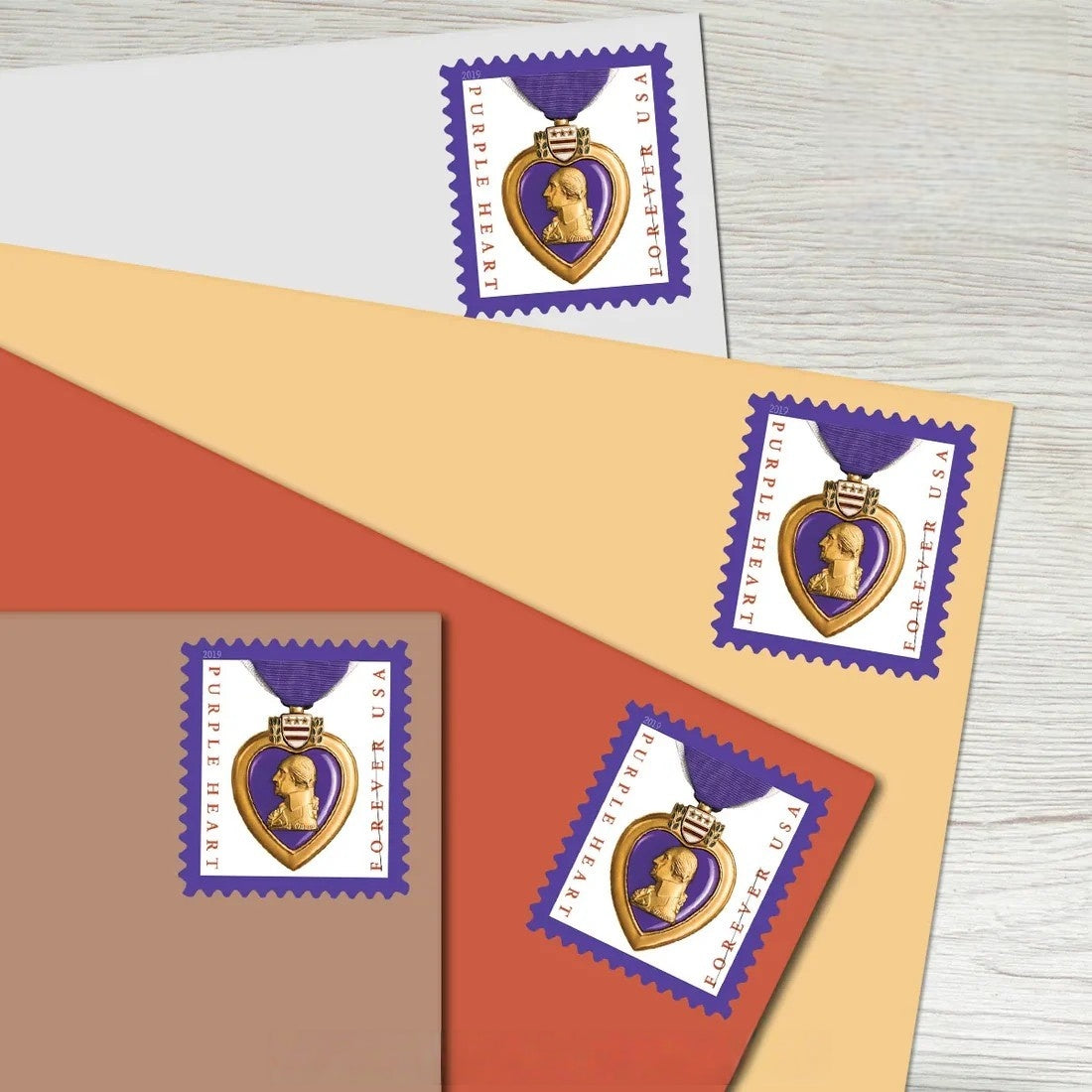 Purple Heart Medal Stamps
